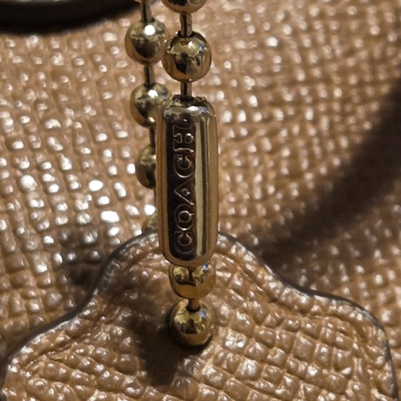 Coach Tan Leather City Zip Tote Bag - Picture 6 of 7